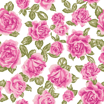 ピンクの大薔薇＜バラ（大）のイラスト壁紙／条件付フリー素材
