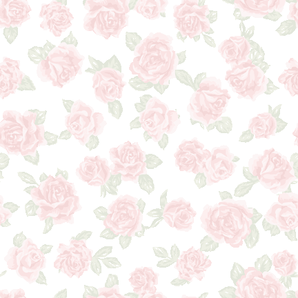 110 ロココ風中バラ＞薔薇（ばら）・中サイズのテキスタイル図案／非商用無料イラスト