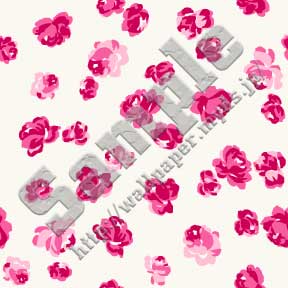 ピンクのバラ（小サイズ）のパターンサンプル