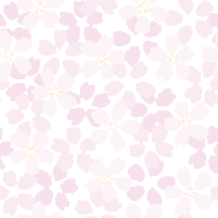 ラフタッチ桜の花のテキスタイルパターン