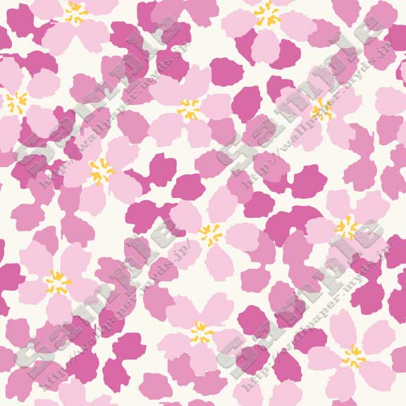 ラフタッチ桜の花の壁紙サンプル