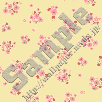 花柄（小） ＜256 ピンク系小花ブーケ＞の背景画像・壁紙