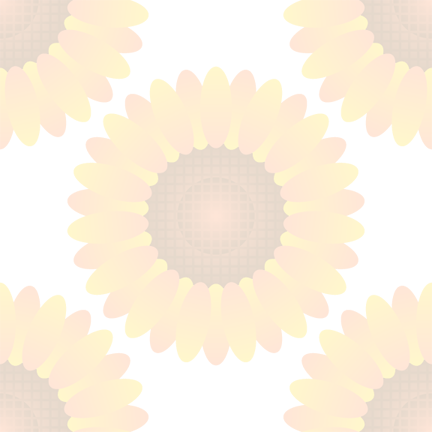 大向日葵のイラストパターン