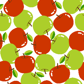 536 赤リンゴ青リンゴのスマホ背景画像