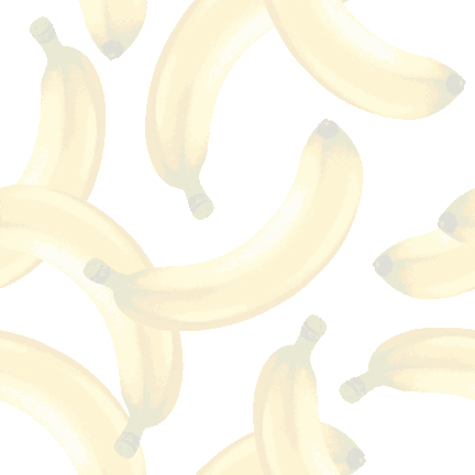 りあるバナナのテキスタイルパターン