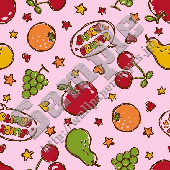 林檎、蜜柑、桜ん坊、洋梨、葡萄の壁紙サンプル
