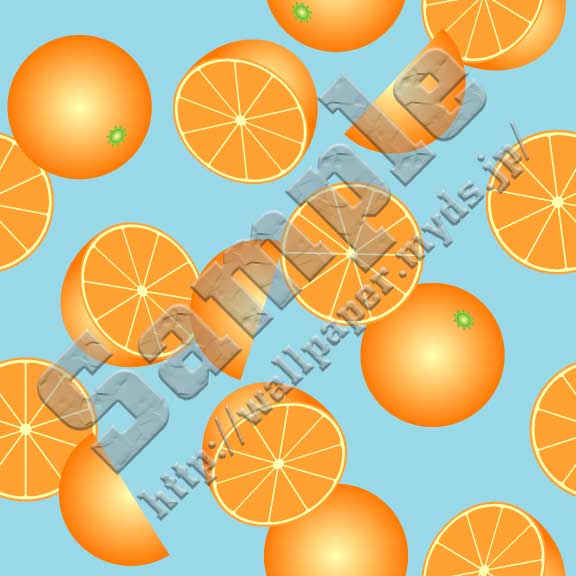 オレンジ＜463 みかんランダム＞の背景画像・壁紙