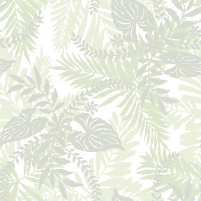 069 熱帯植物の葉＞ジャングルイメージの葉っぱのテキスタイル図案／非商用無料イラスト