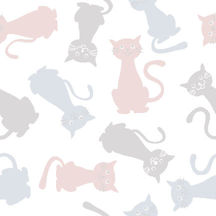 366 ネコ三色＞猫（ねこ）のテキスタイル図案／非商用無料イラスト