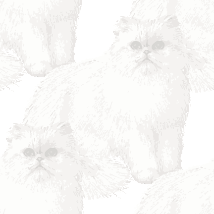 368 りあるペルシャねこ＞猫（ねこ）のテキスタイル図案／非商用無料イラスト