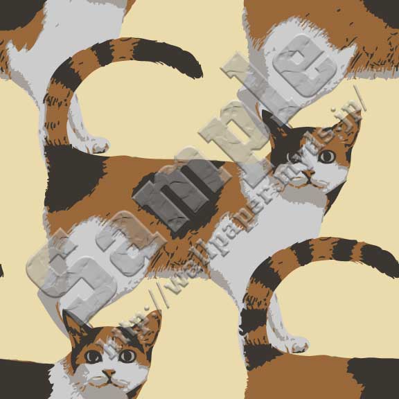 ネコ＜370 リアル三毛猫＞の背景画像・壁紙