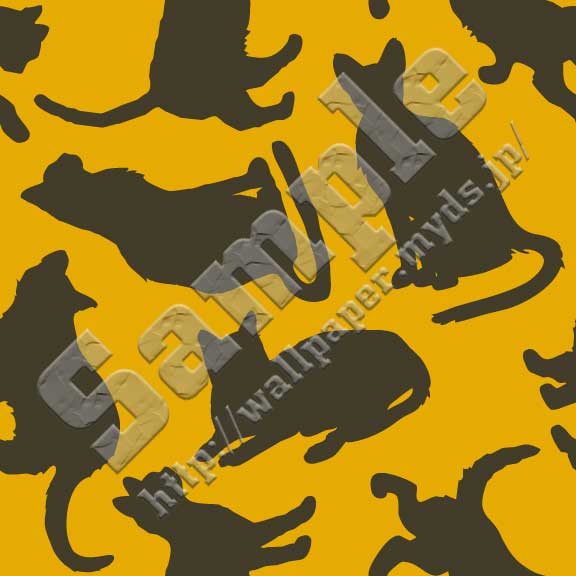 ネコ＜434 猫シルエット＞の背景画像・壁紙