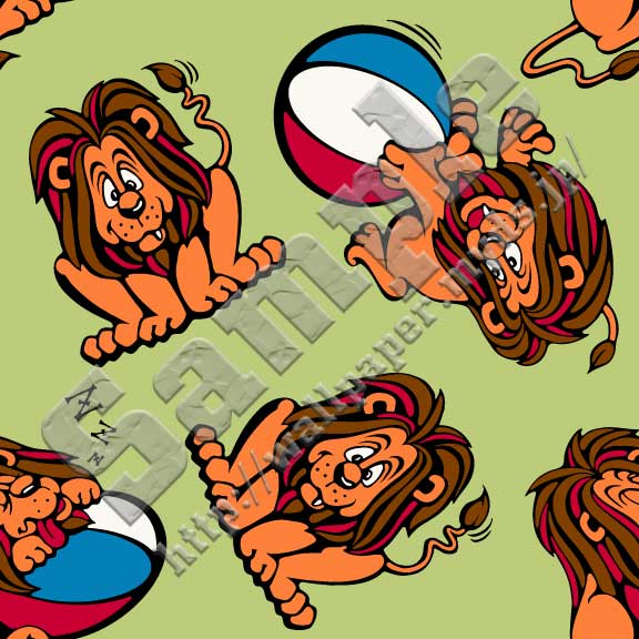 ライオン＜342 玉乗りライオン＞の背景画像・壁紙