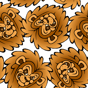ライオンの顔＜ライオンのイラスト壁紙／条件付フリー素材