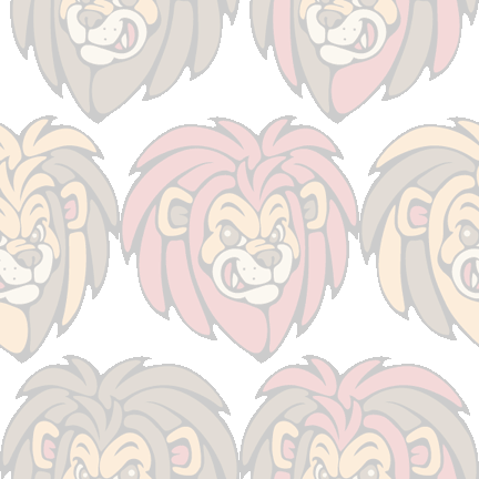 344 赤毛のライオン＞獅子（しし・らいおん）のテキスタイル図案／非商用無料イラスト