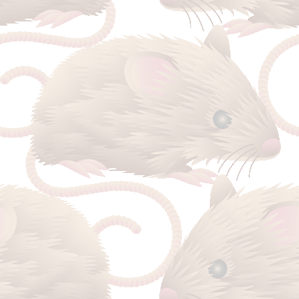 511 ラット＞鼠（ねずみ）のテキスタイル図案／非商用無料イラスト
