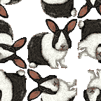 ダッチ（パンダうさぎ）＜ウサギのイラスト壁紙／条件付フリー素材