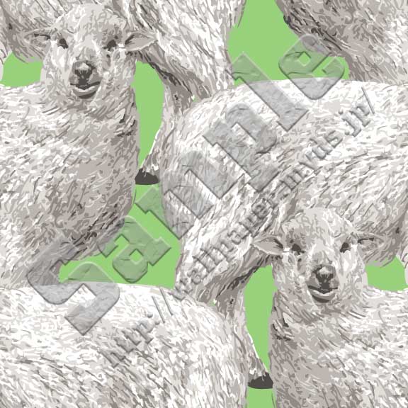 リアルタッチ羊のテキスタイルサンプル