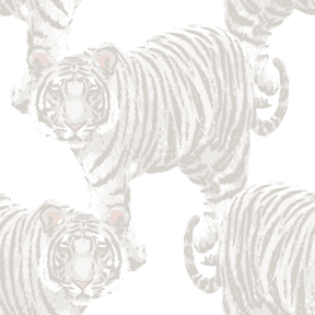 020 ホワイトタイガー＞トラ（虎・寅）のテキスタイル図案／非商用無料イラスト