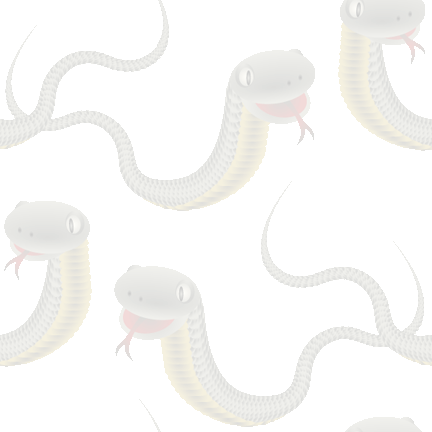 524 ヘビの群れ＞蛇（へび）のテキスタイル図案／非商用無料イラスト