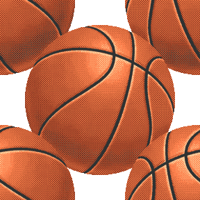 りあるタッチバスケットボール＜バスケットボールのイラスト壁紙／条件付フリー素材