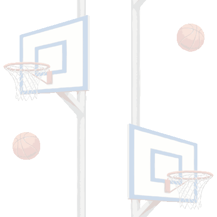 397 バスケットゴールとボール＞バスケットボール・籠球（ばすけっとぼーる・ろうきゅう）のテキスタイル図案／非商用無料イラスト