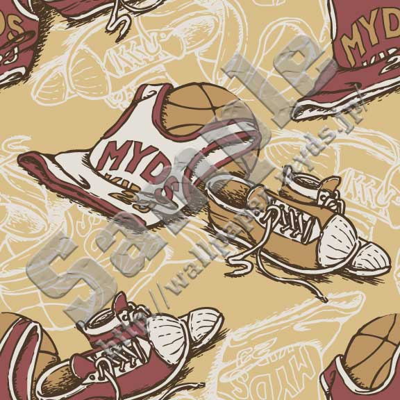 バスケットボール＜398 バスケ用具とユニフォーム＞の背景画像・壁紙
