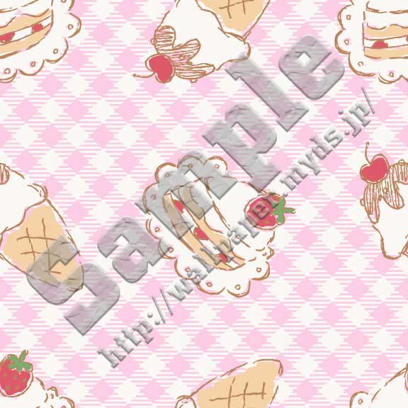 苺ショートケーキ＆アイスクリームの壁紙サンプル