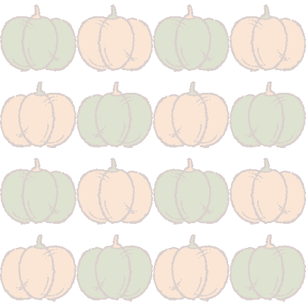 454 南瓜２色＞かぼちゃ・パンプキンのテキスタイル図案／非商用無料イラスト