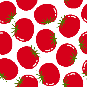 504 真っ赤なトマトのテキスタイルデザイン