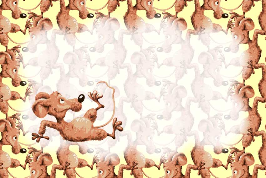 ネズミくん＜鼠・子年（ねずみどし）のポストカードイラスト・無料